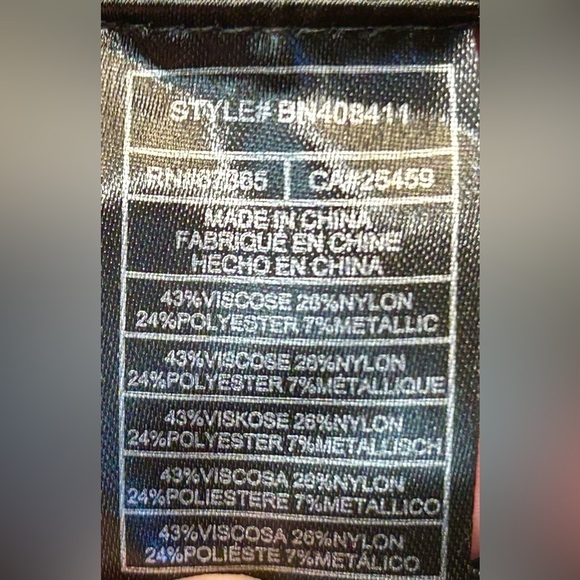 NWT Revolve Steve Madden Nadina Metallic LS Sweater Dress in Black & Silver, S - Picture 13 of 15